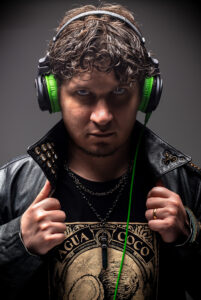 Alien Chaos press photo for Blackout Records, Hitech, Psytrance and Hardcore artist from Brazil